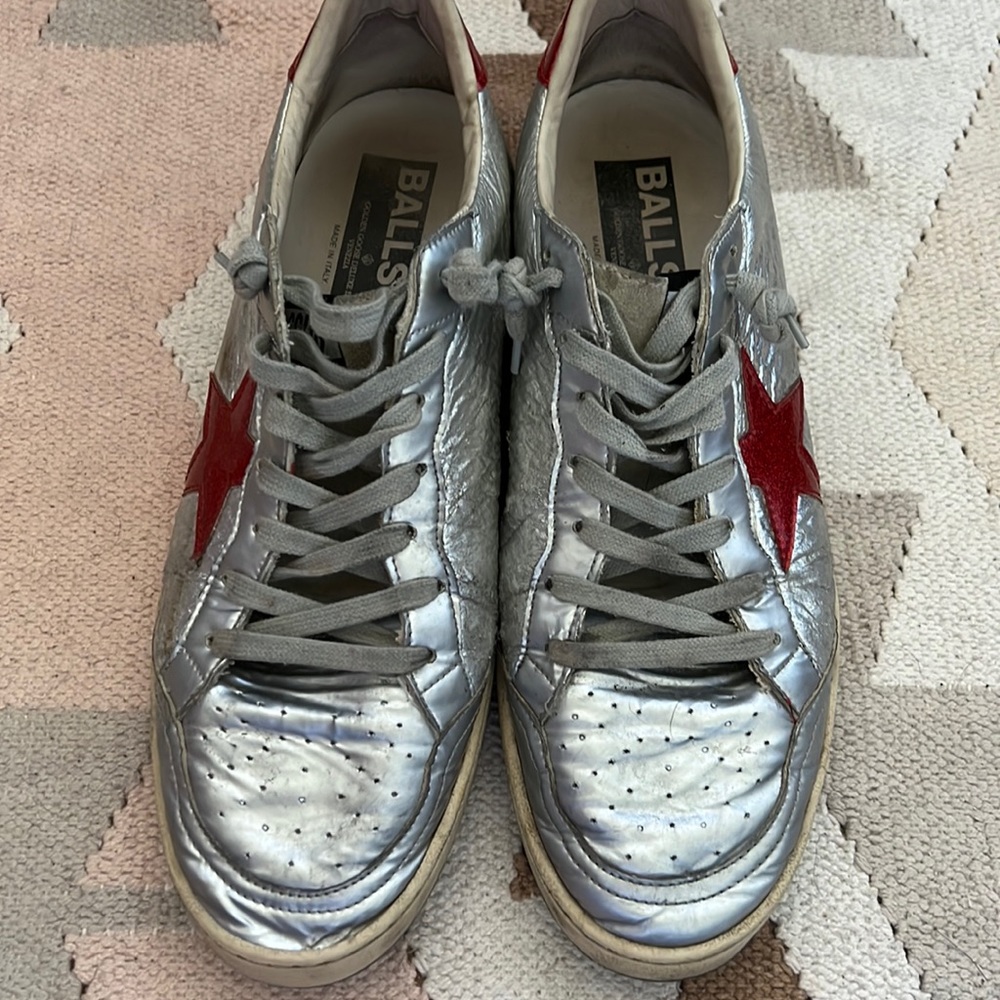 Golden Goose Mens Metallic Sneakers size 44